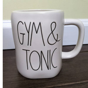 new Rae Dunn Gym & Tonic coffee tea Mug drinking Cup